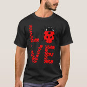 T-shirt Ladybug Bug Log Cute Ladybug Insect Entomologie Bu (Devant)