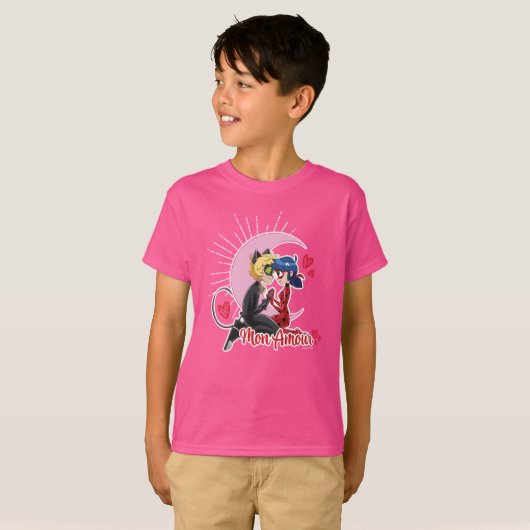 T-shirt Ladybug & Cat Noir | Mon Amour (Devant entier)