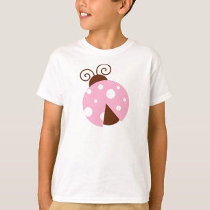 T-shirt Ladybug, coccinelle mignonne, coccinelle rose, coc