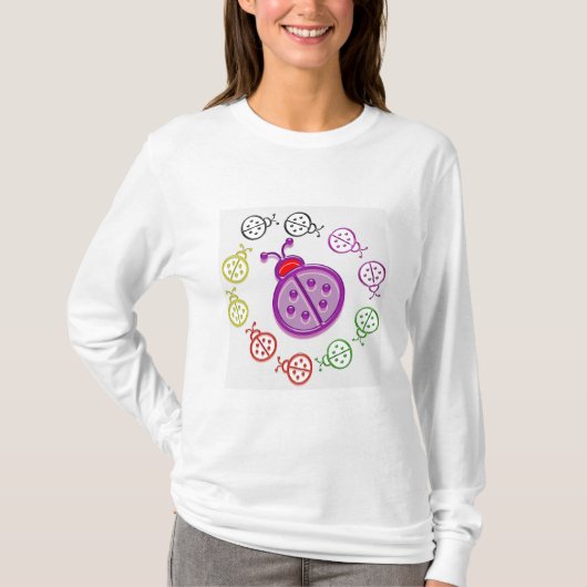 T-shirt LadyBUG Danse : Les enfants aiment Lady BUG sur le (Devant)