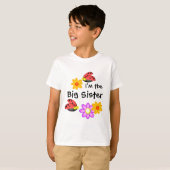 T-shirt Ladybug et Fleurs (Devant entier)