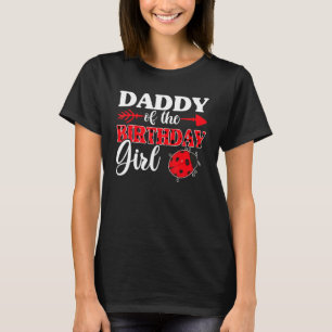 T-shirt Ladybug Girl Et Papa Papa Papa De La Fille Anniver