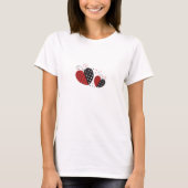T-shirt Ladybug Heart mignon (Devant)