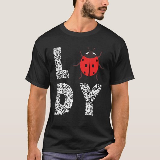 T-shirt Ladybug Lady Leopard Ladybug Cute Ladybug Insect (Devant)