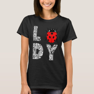 T-shirt Ladybug Ladybug Insect Lady Leopard mignon Ladybug