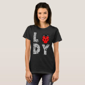 T-shirt Ladybug Ladybug Insect Lady Leopard mignon Ladybug (Devant entier)
