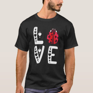 T-shirt Ladybug mignon Entomologue Insect Bug Log
