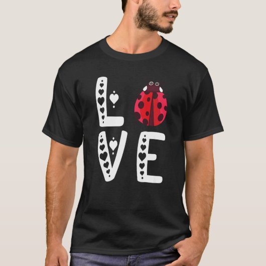 T-shirt Ladybug mignon Entomologue Insect Bug Log (Devant)