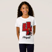 T-Shirt Ladybug Miraculeux et Cat Noir 4e anniversaire (Devant entier)