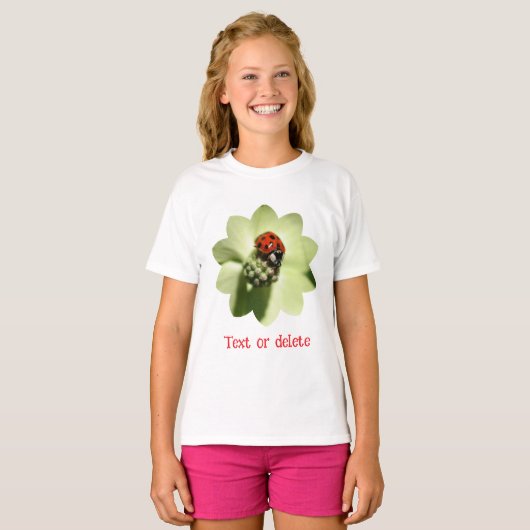 T-shirt Ladybug Nature Personalized (Devant entier)