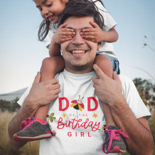 T-shirt Ladybug papa de la fille d'anniversaire