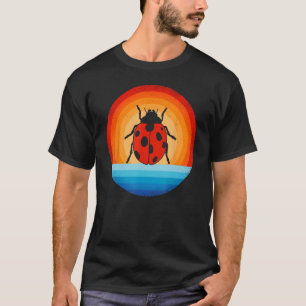 T-shirt Ladybug Retro Vintage 60s les années 70 Sunset Bug