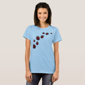 T-shirt Ladybug Ringer Shirt de chemise de la coccinelle (Devant entier)