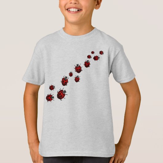 T-shirt Ladybug Shirt Kid's Baseball Jersey Ladybug (Devant)