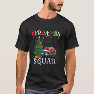 T-shirt Ladybug Squad Garçons Filles Enfants Arbre de Noël