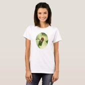 T-shirt Ladybug Sur La Fleur De Dogwood Nature (Devant entier)