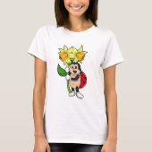 T-shirt Ladybug with Flower Daffodil (Devant)