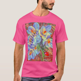 T-shirt Ladybugs Et Fleurs