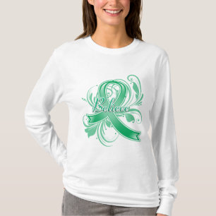 T-shirt L'affection hépatique croient le ruban de Flouris