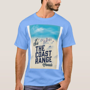 T-shirt L'affiche de la station de ski Coast Range Canada