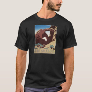 T-shirt L'affiche de Vintage voyage de WPA voient des