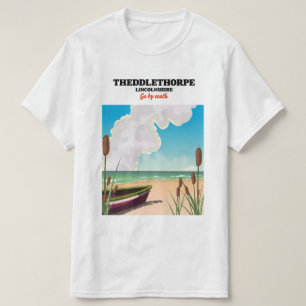 T-shirt L'affiche de voyage en bord de mer du Lincolnshire