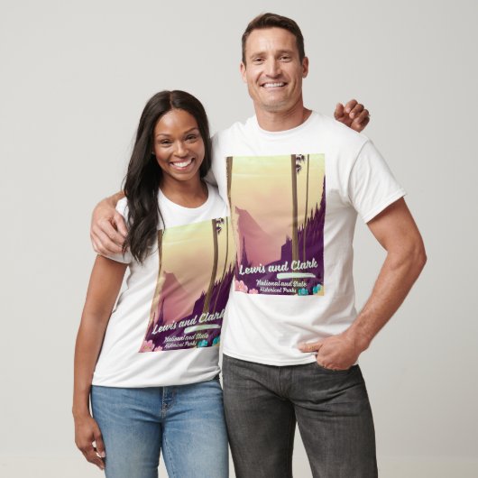 T-shirt L'affiche du parc national Lewis et Clark (Unisexe)