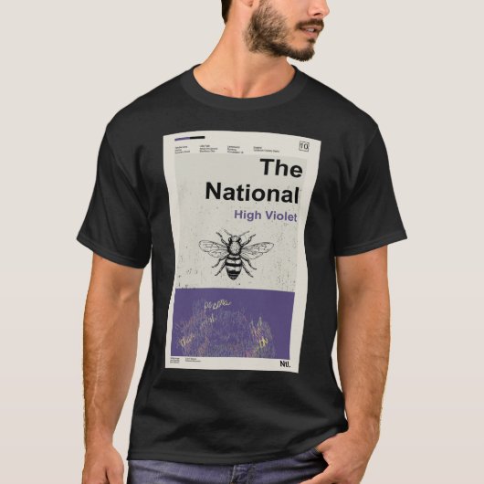T-shirt L'affiche nationale - haute violette (Devant)