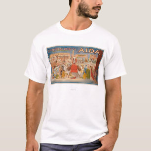 T-shirt L'affiche théâtrale d'Aida de spectacle