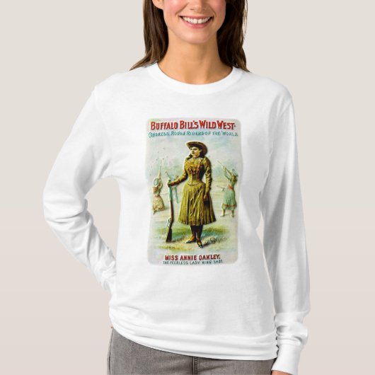 T-shirt L'affiche Wild West de Buffalo Bill Annie Oakley (Devant)