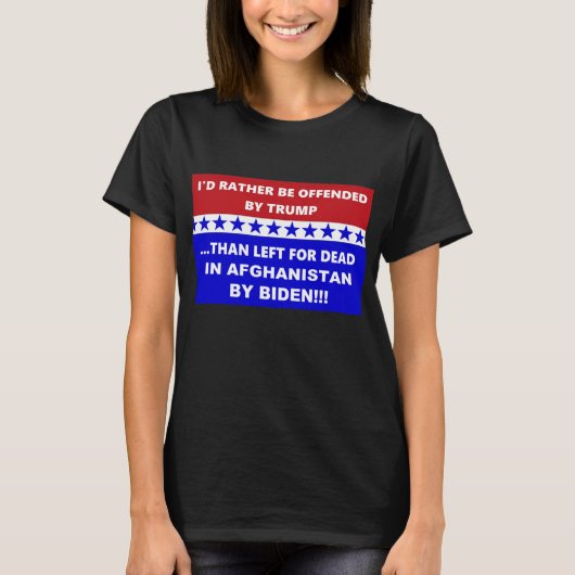 T-shirt L'Afghanistan Anti-Biden Est Parti Pour Mort (Devant)