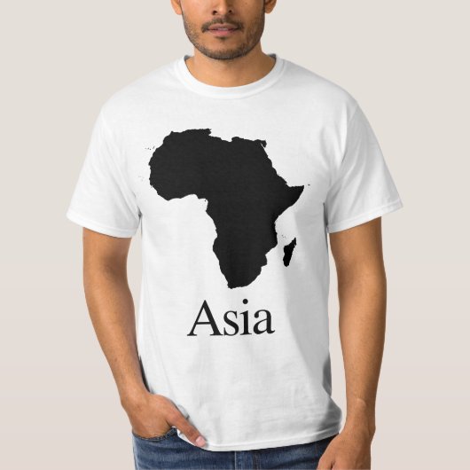 T-shirt L'Afrique Asie Cost-sensitive. (Devant)