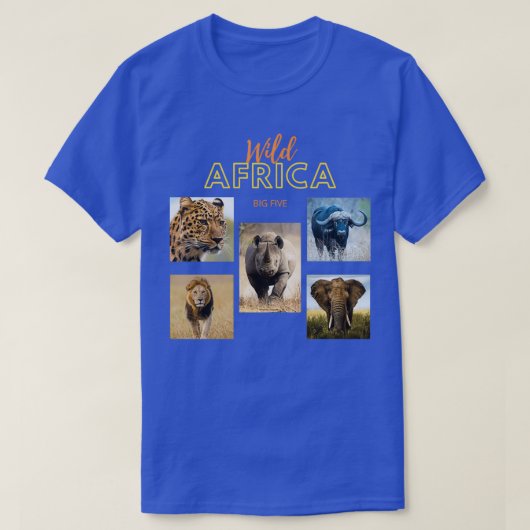 T-shirt L'Afrique Big Five (Design devant)