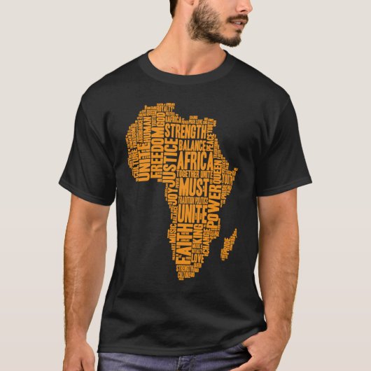 T-shirt L'Afrique doit s'unir (Devant)