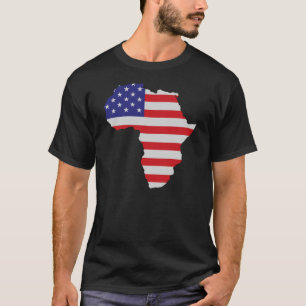 T-shirt L'Afro-américain Afrique Etats-Unis diminuent