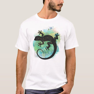 T-shirt Lagartija en Bosque Tropical Efecto Resaltador