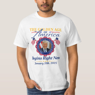 T-shirt L'Âge d'Or de l'Amérique Commence Maintenant Trump