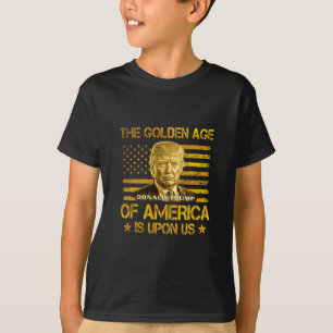 T-shirt L'âge d'or de l'Amérique est sur nous Drôle Trump