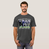 T-shirt L'agitation aboute des chemises de couleur foncée (Devant entier)