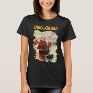T-shirt Lago di Garda Italie Voile Rouge Voyage