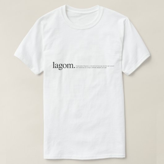 T-shirt LagomWiki (Design devant)