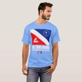 T-shirt Lagon de Truk de plongée (Devant entier)