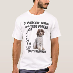 T-shirt Lagotto Romagnolo Dit Maman Papa Imprimer, Italien