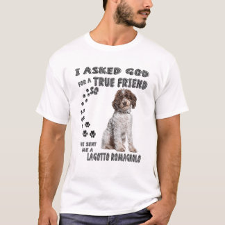 T-shirt Lagotto Romagnolo Dit Maman Papa Imprimer, Italien