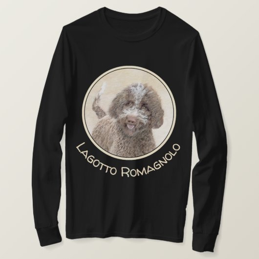 T-shirt Lagotto Romagnolo Peinture - Cute Original Chien A (Design devant)