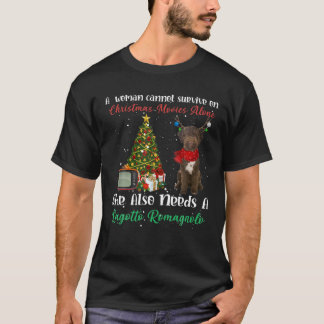 T-shirt Lagotto Romagnolo Reindeer Arbre de Noël Ornement