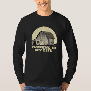 T-shirt L'agriculture, c'est ma vie Farmer Famille Rancher