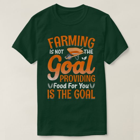 T-shirt L'agriculture n'est pas l'objectif drôle Fermier T (Design devant)