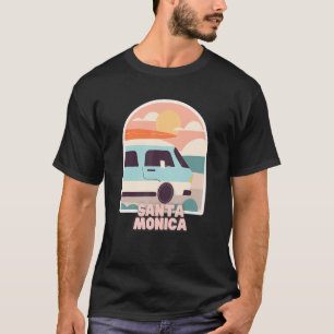 T-shirt Laguna Beach Retro Pastel Colors Sun & Surfing Van