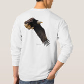 T-shirt L'Aigle Bald époustouflant prend le ciel (Dos)
